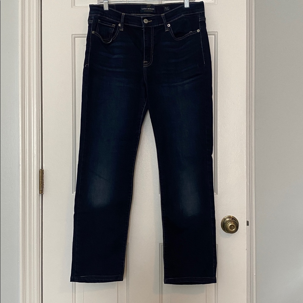Lucky Brand Dark Blue Women's Brooke Straight Jeans 12/31